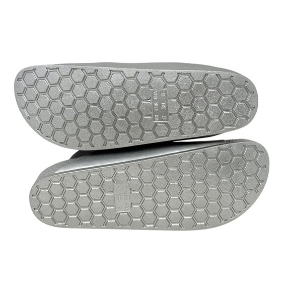 Mia Womens Jasmin Silver EVA Slip-On Sandals With Double Adjustable Straps Sz 8 - Picture 9 of 11